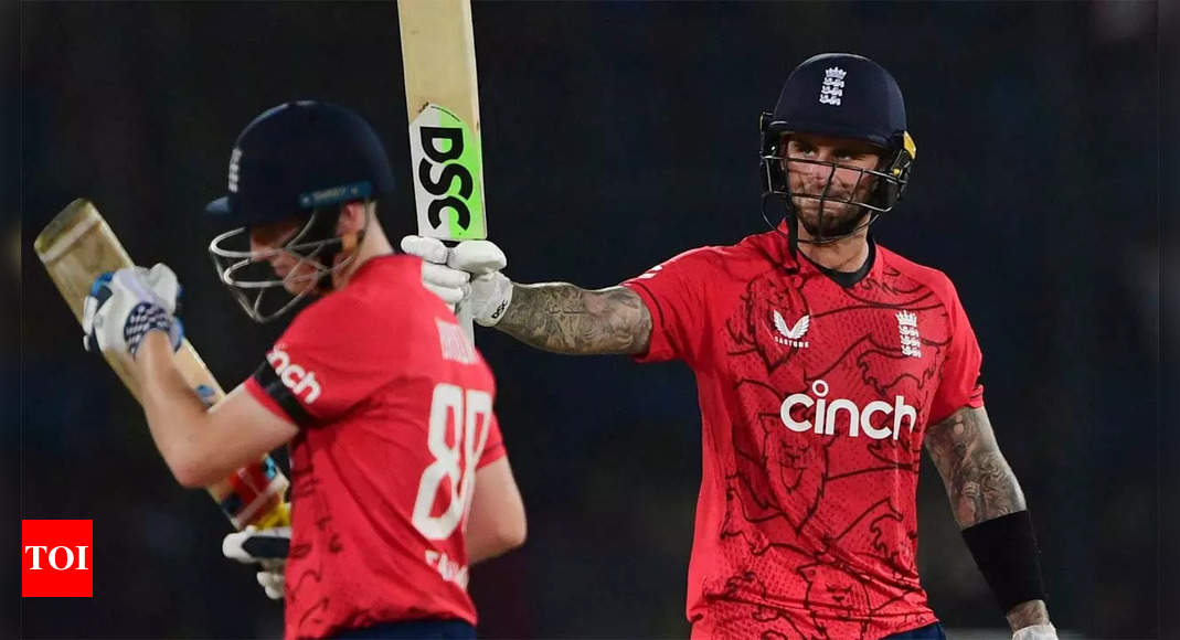 1st T20I: Alex Hales helps England win first game on Pakistan soil in 17 years | Cricket News – Times of India