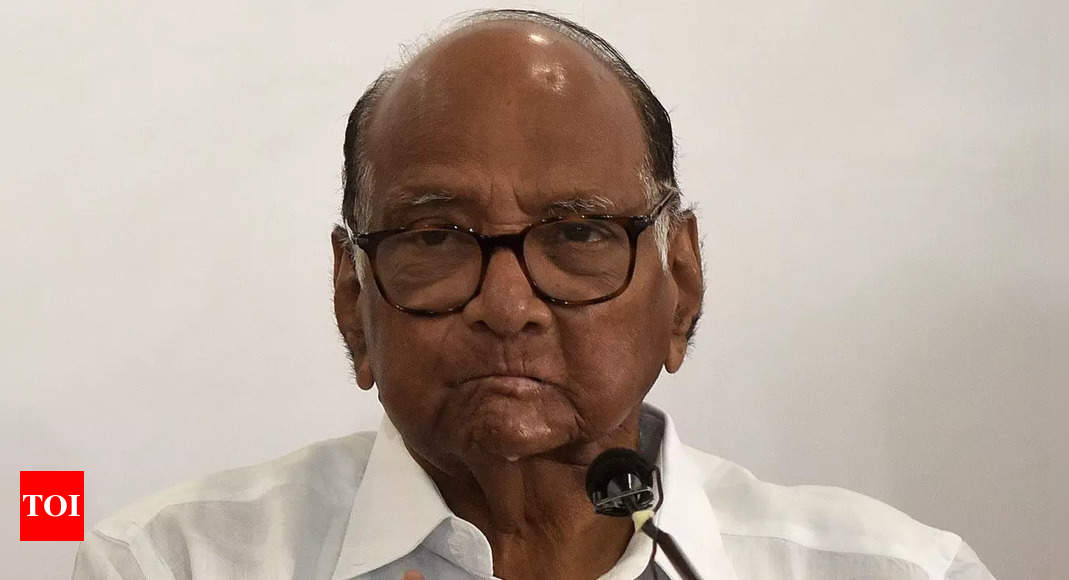 Filing cases and arresting opposition leaders seems Centre’s flagship project: Pawar | India News – Times of India