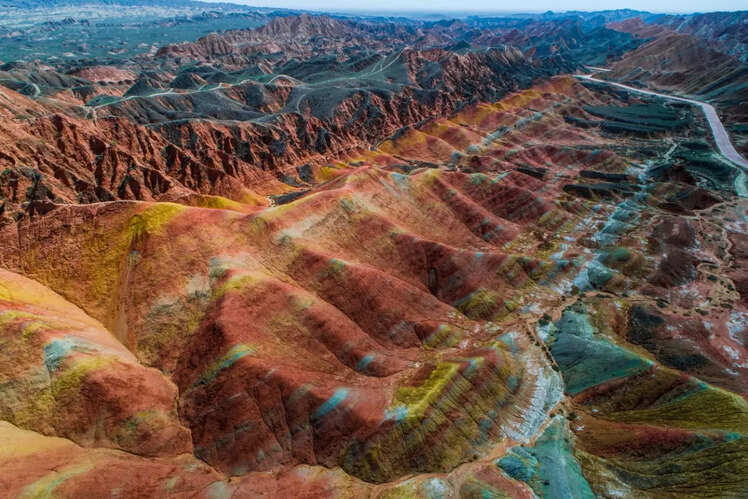 Rainbow Mountains, China