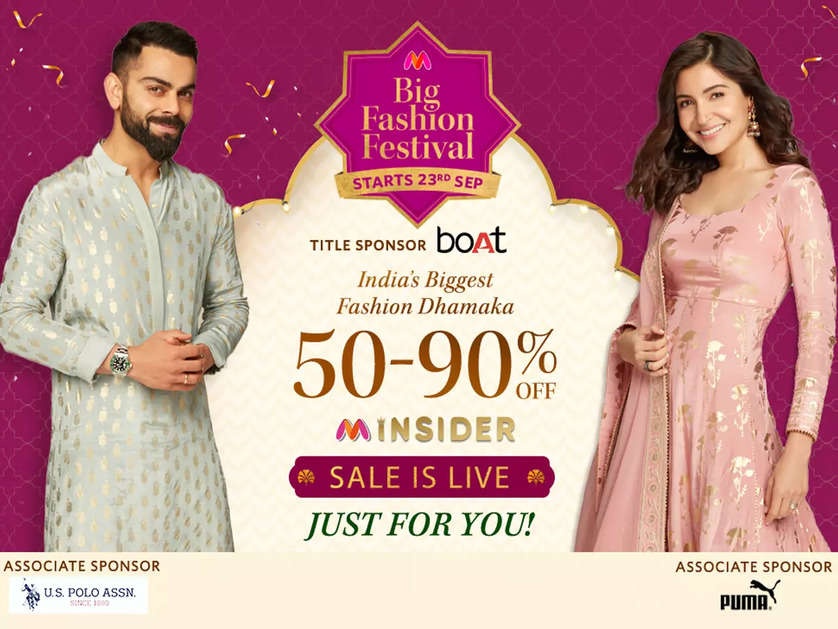 Early access for the Myntra Big Fashion Festival has begun! Irresistible offers for Insiders on casuals, formals, and traditional wear
