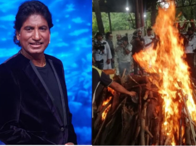 Comedian Raju cremated at Nigambodh Ghat