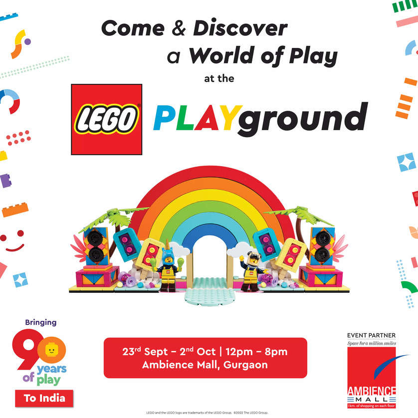 The world is your playground at the LEGO® PLAYGROUND from September 23, 2022, to October 2, 2022