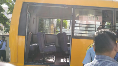 Girl injured after falling off Chennai school minibus