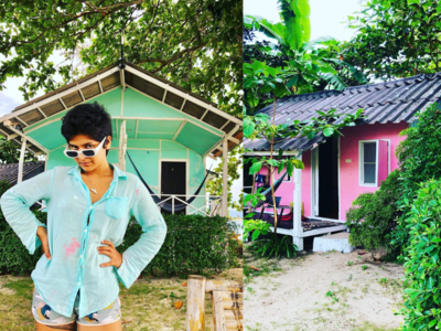 Taarak Mehta's old Sonu aka Nidhi Bhanushali paints her new beach house in blue, set to move in soon