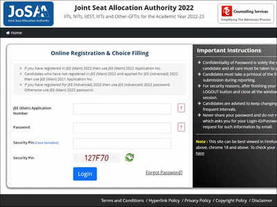 JoSAA Seat Allotment 2022 Result Round 1 announced on josaa.nic.in, check here