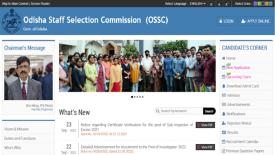 OSSC Excise Sub Inspector PET Result 2022 Declared, Check Online On ossc.gov.in