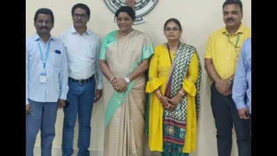 Union minister Renuka Singh Saruta visits Vizag Tribal Mission centre