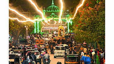 Dasara procession to pass through illuminated thoroughfares this year