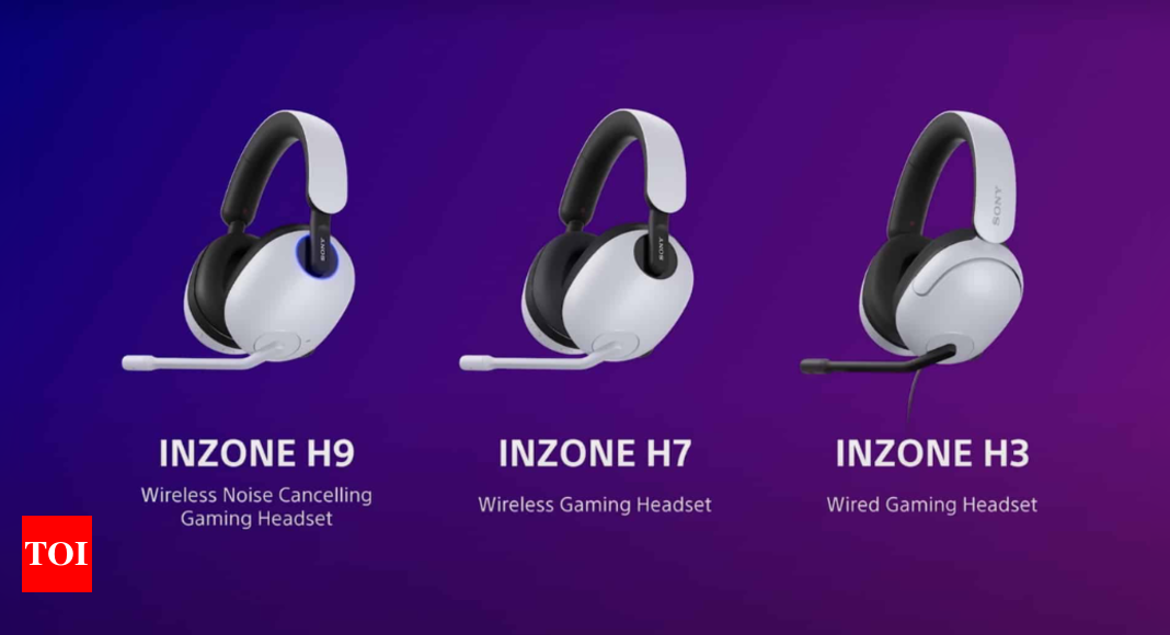 Sony Inzone H3, H7 and H9 headsets now available for purchase in India – Times of India