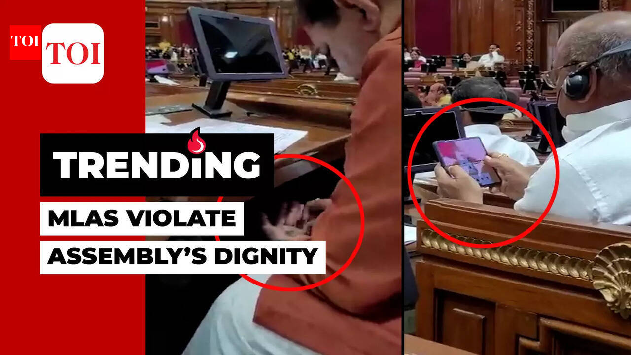 Watch: BJP MLAs eat tobacco, play 'teen patti’ during UP Assembly session
