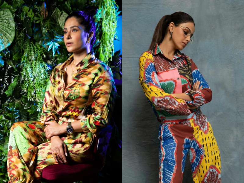 Fashion face-off: Shubhaavi Choksey or Genelia Dsouza; who looks best in this printed co-ord set?