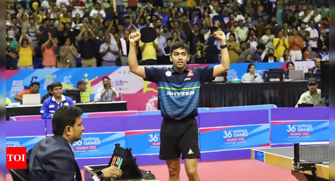 National Games TT: Harmeet, Sutirtha clinch men’s and women’s singles titles | More sports News – Times of India