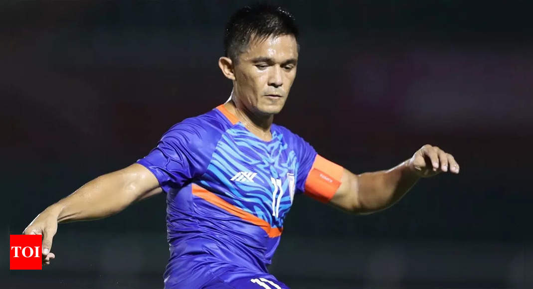 Sunil Chhetri after his record is equalled: : r/IndianFootball