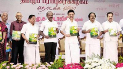 CM MK Stalin releases textbooks to teach, spread Tamil across 24 languages