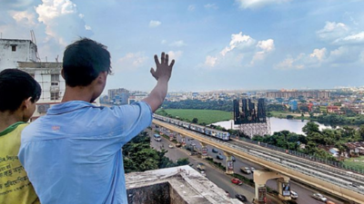 Kolkata: Metro runs along Bypass as New Garia-Ruby trial begins