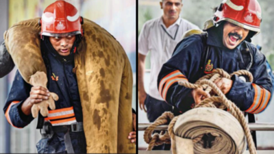 Firemen’s event in south Delhi: Tough contest, tougher men