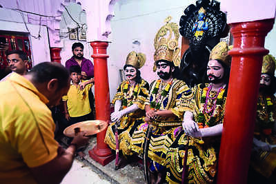 In maternal home, ‘pampered’ Ravan gets his own Ramlila, shobha yatra