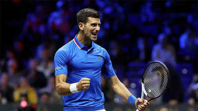 Laver Cup: Novak Djokovic makes stylish return as Roger Federer watches on
