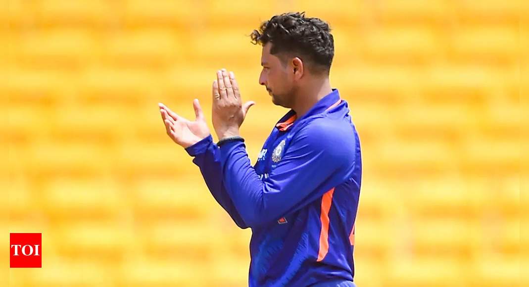 Kuldeep Yadav bags hat-trick against New Zealand A | Cricket News – Times of India