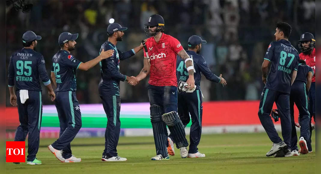 Mohammad Rizwan, Haris Rauf help Pakistan edge out England in fourth T20I | Cricket News – Times of India