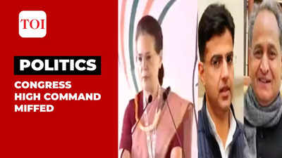 Congress high command upset over political developments in Rajasthan