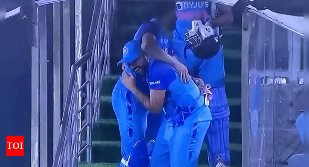 Viral video – Watch: Virat Kohli & Rohit Sharma’s ecstatic celebrations after series win vs Australia | Cricket News – Times of India