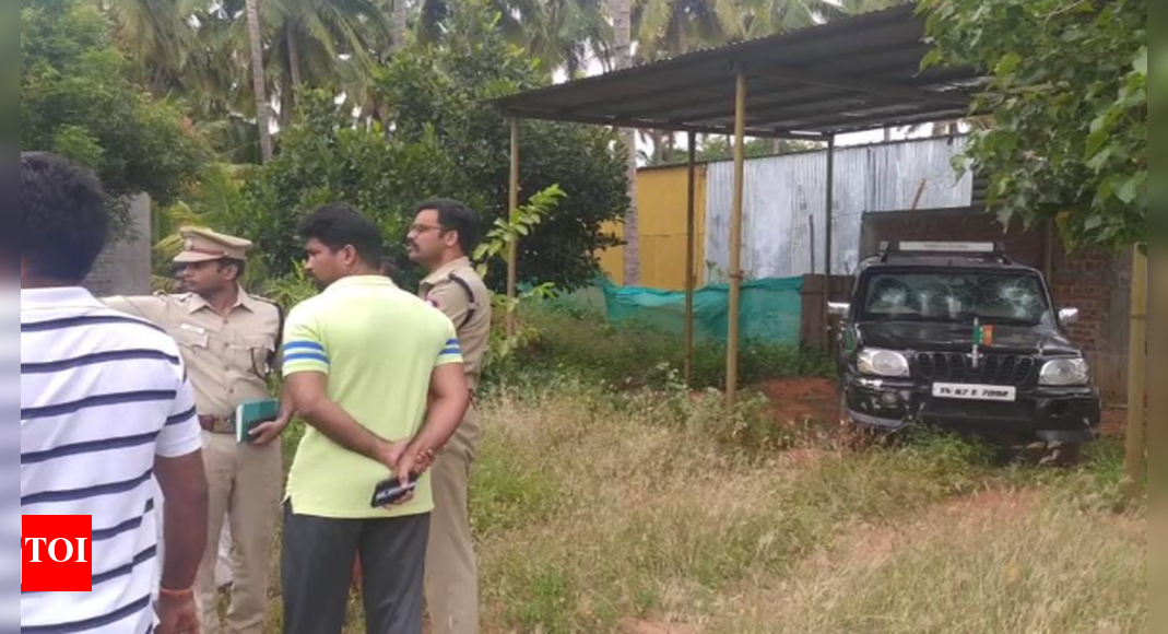 BJP functionary’s SUV damaged in Theni district | Madurai News - Times ...