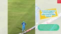 Venkatesh Daggubati & Rahul Sipligunj  enjoy cricket in Uppal Stadium