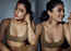 Rashmika Mandanna sets the internet ablaze with her stunning pics in golden lehenga