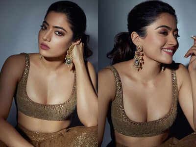 Rashmika Mandanna sets the internet ablaze with her stunning pics in