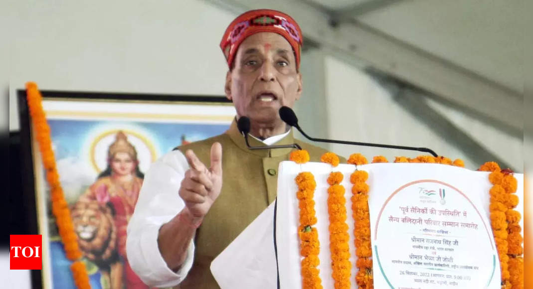 Time is to move ahead at faster pace: Rajnath to Indian defence manufacturers | India News – Times of India