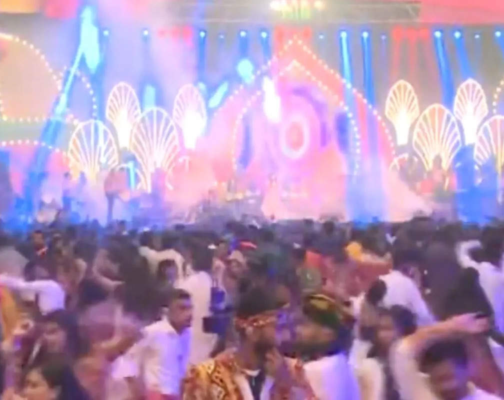 
Surat: People perform Garba on first day of Navratri
