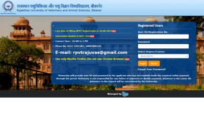 Rajasthan Pre-Veterinary Test result 2022 declared, Check Result @ official website