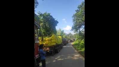 Ban on heavy vehicles affects Chorla traffic