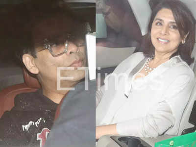 Karan Johar, Ayan Mukerji, Neetu Kapoor attend Ranbir Kapoor’s birthday bash at his Bandra home