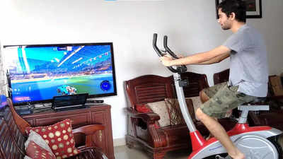 IIIT-Hyderabad student converts old exercise bike into gamepad