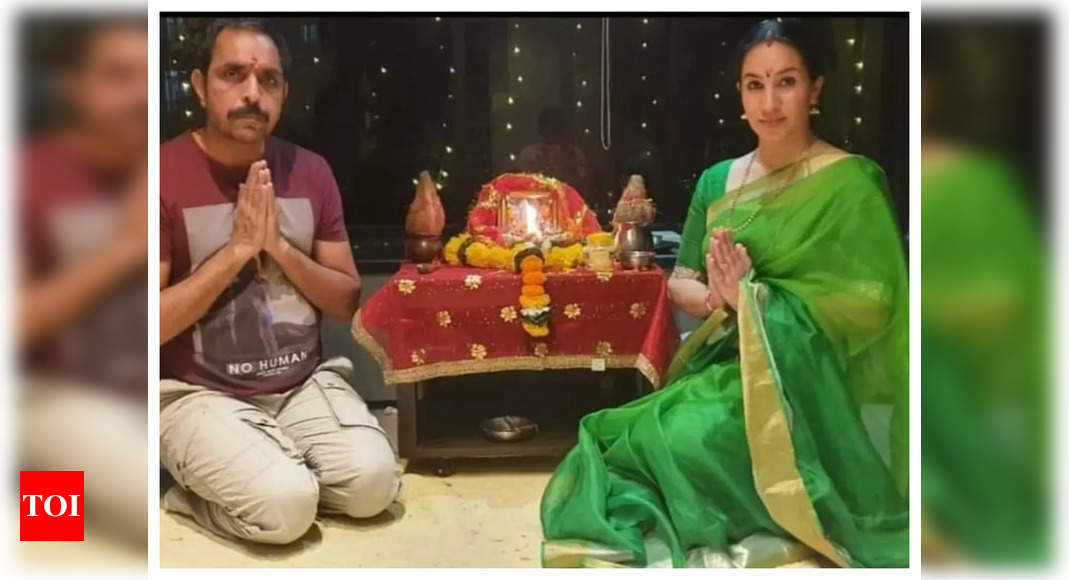 Vishwajeet Pradhan celebrates Navaratri puja in Australia with wife ...