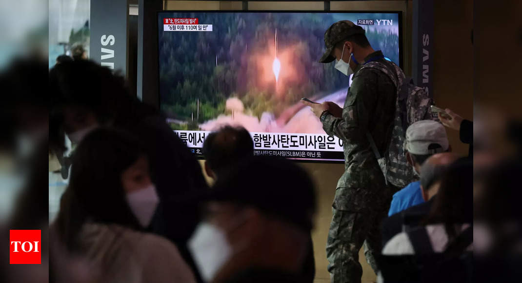 North Korea fires ballistic missile off east coast: South Korea – Times of India
