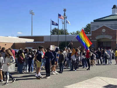 Virginia students protest Youngkin transgender policies