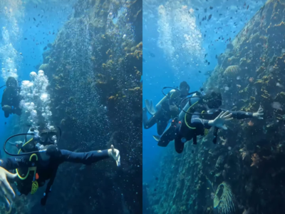Kanika Mann shares a video of her first scuba diving adventure; says, “I gave up like 100 times”