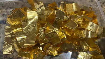 Mumbai airport customs seizes 370 grams gold smuggled in chocolates wrappers