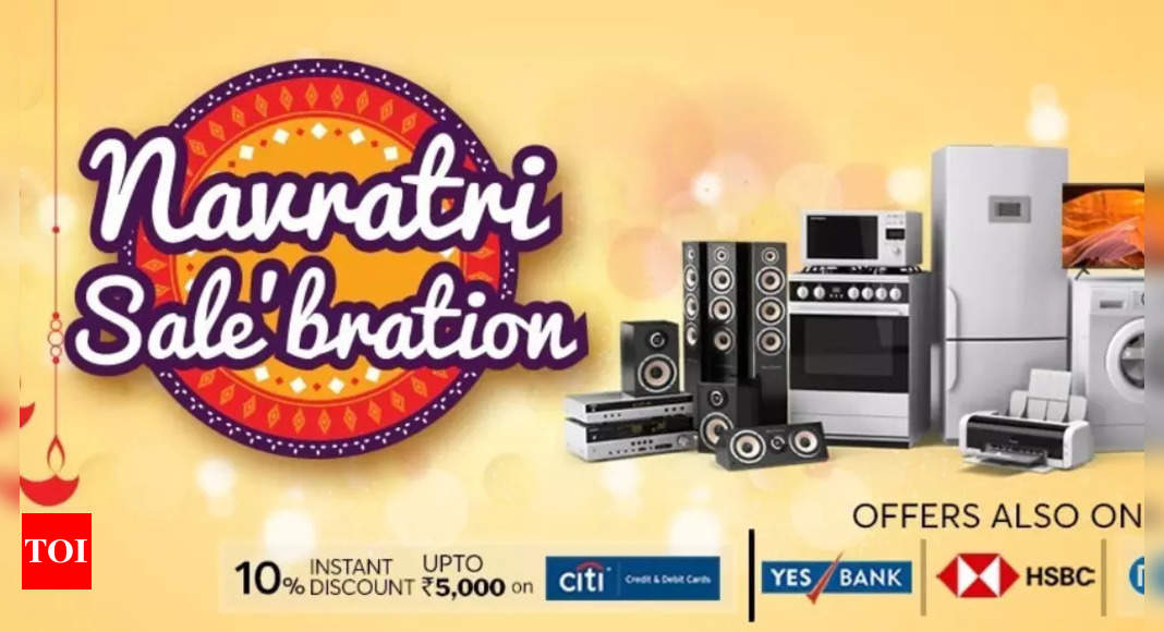 Vijay Sales’ Navratri offers: Discounts on washing machines, air conditioners, laptops and more – Times of India