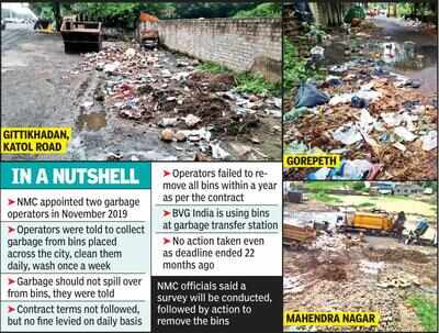 22 months past deadline, garbage operators fail to remove bins