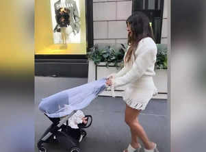 Priyanka walks her baby Malti in NYC