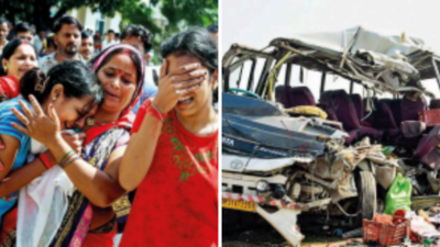 10 killed, 39 injured in bus-truck collision in Lakhimpur Kheri district