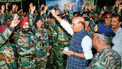 Rajnath Singh visits Dibrugarh Army station, reviews infra development
