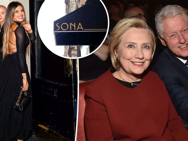 Proud moment! Former US President Bill Clinton and his wife Hillary Clinton visit Priyanka Chopra's NYC restaurant