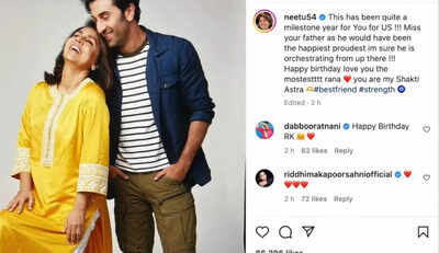 Neetu Kapoor pens adorable birthday note for son Ranbir Kapoor, calls him her 'Shakti Astra'