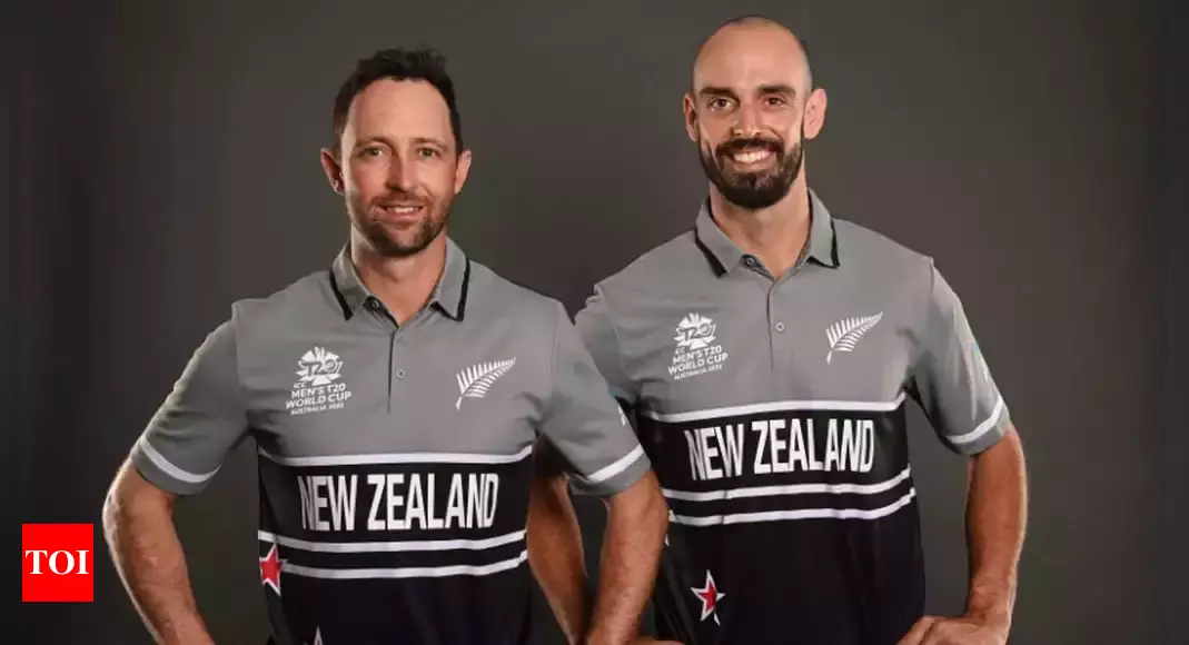 designer innovation beholder New Zealand team reveals new retro-looking jersey for T20 World Cup |  Cricket News - Times of India