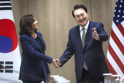 Kamala Harris, Yoon Suk-yeol slam North Korea missile test, discuss Taiwan